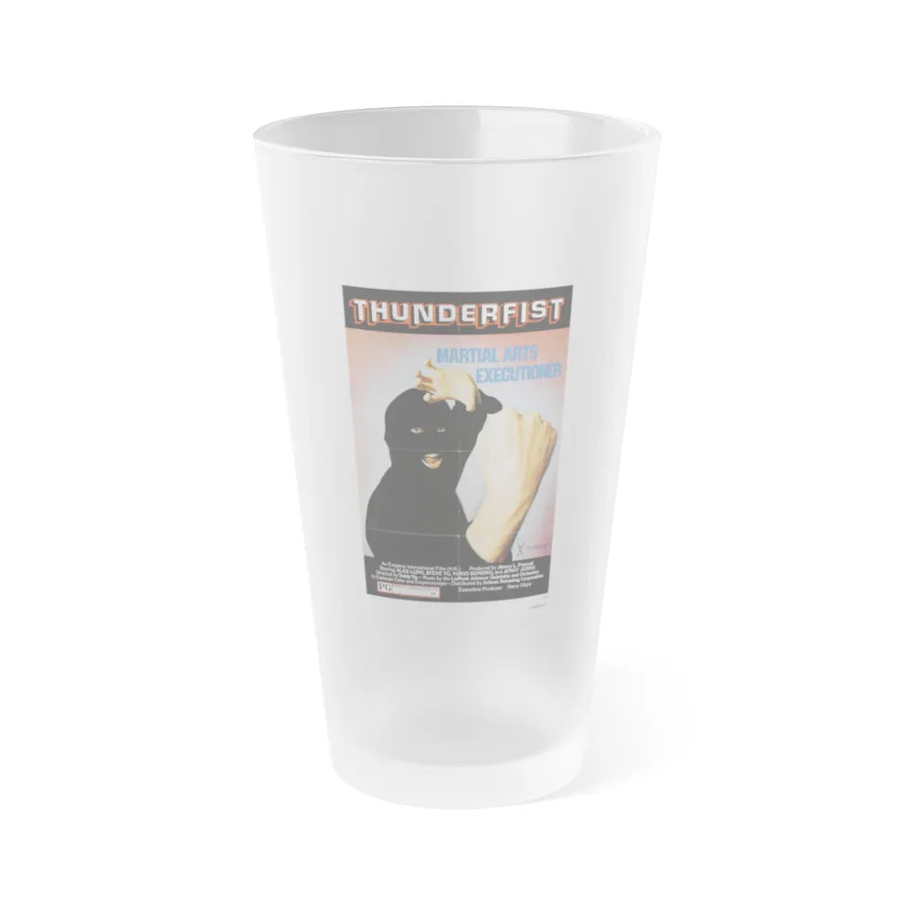 THUNDERFIST 1973 Movie Poster - Frosted Pint Glass 16oz-16oz-Frosted-Go Mug Yourself