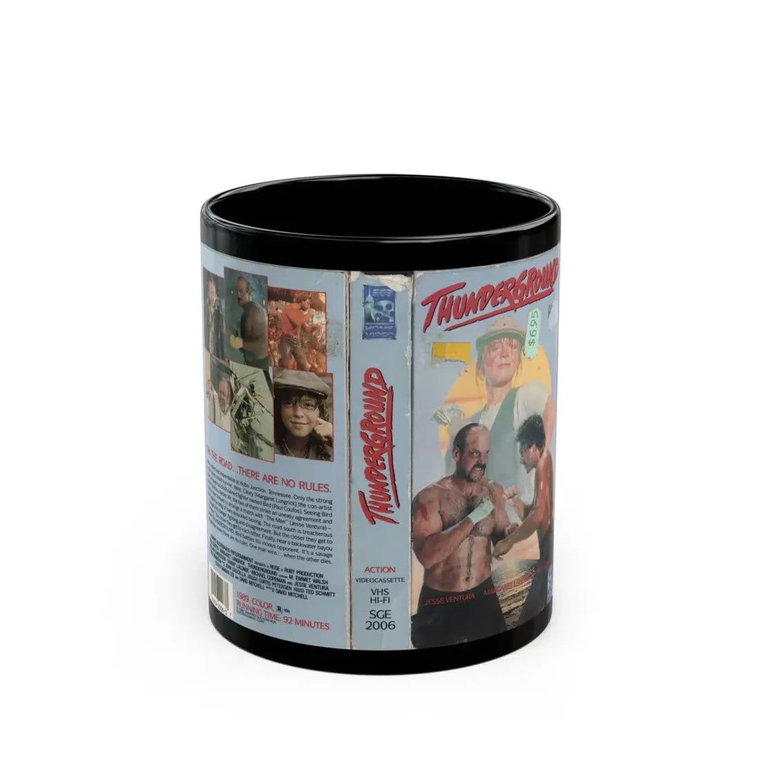 THUNDERGROUND (VHS COVER) - Black Coffee Mug 11oz - Go Mug Yourself