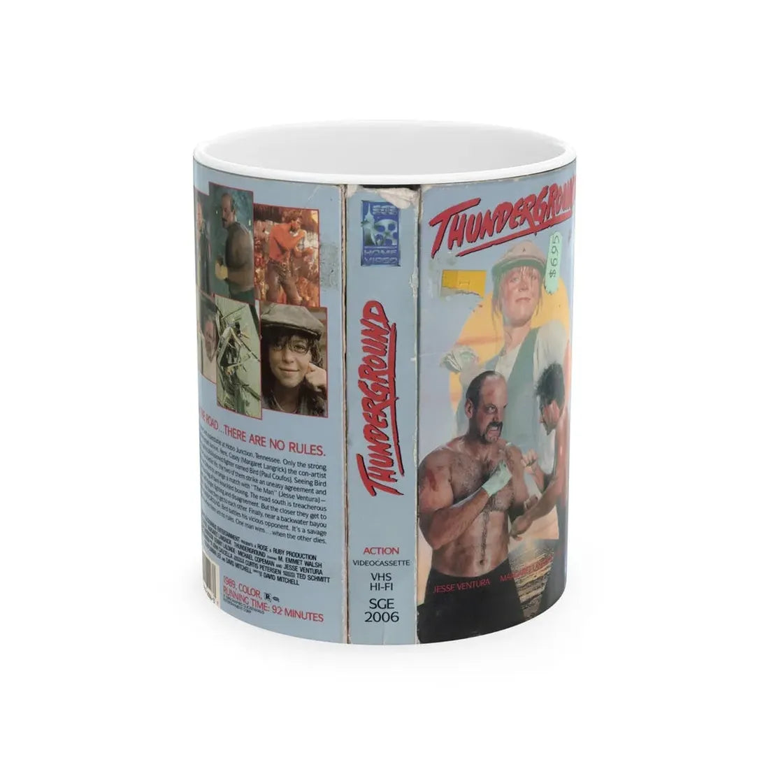 THUNDERGROUND (VHS COVER) - White Coffee Mug 11oz - Go Mug Yourself