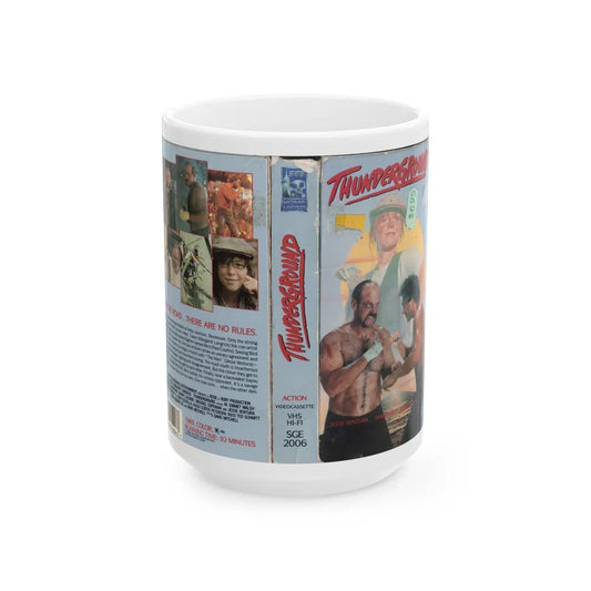 THUNDERGROUND (VHS COVER) - White Coffee Mug-15oz-Go Mug Yourself