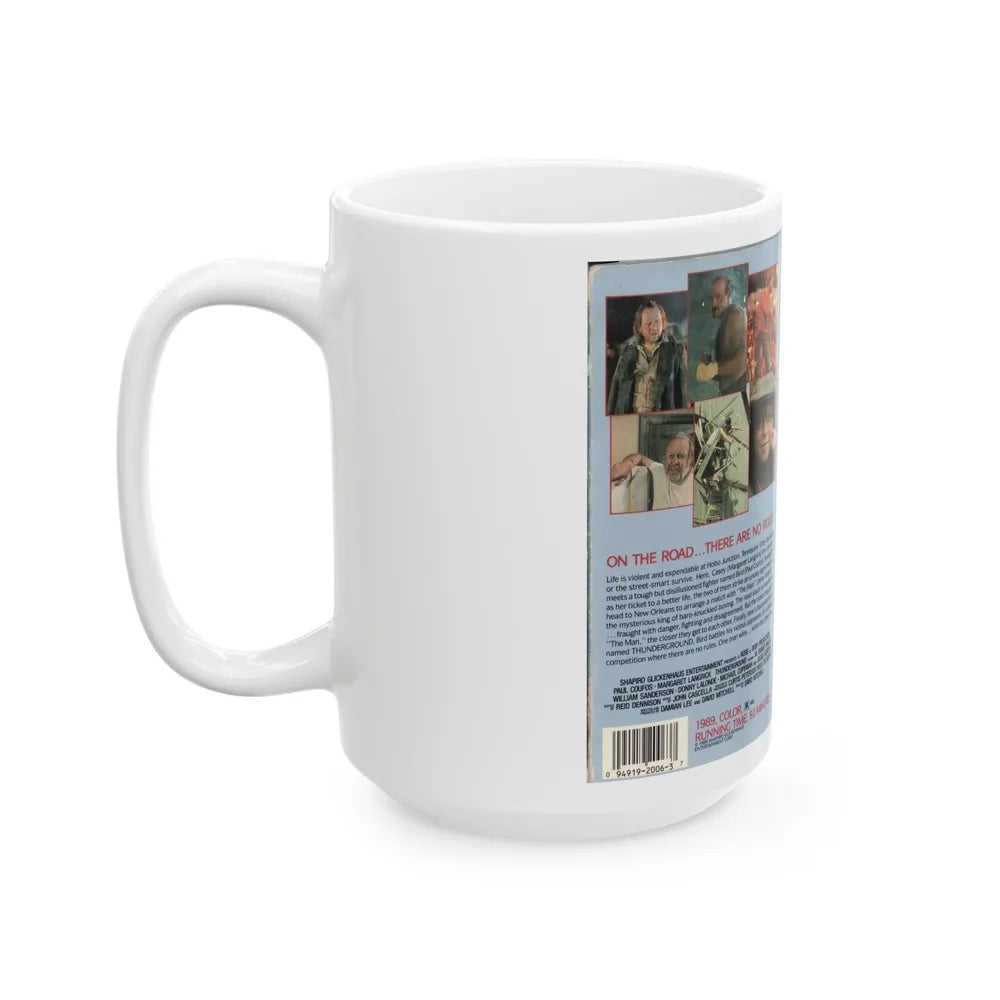 THUNDERGROUND (VHS COVER) - White Coffee Mug-Go Mug Yourself