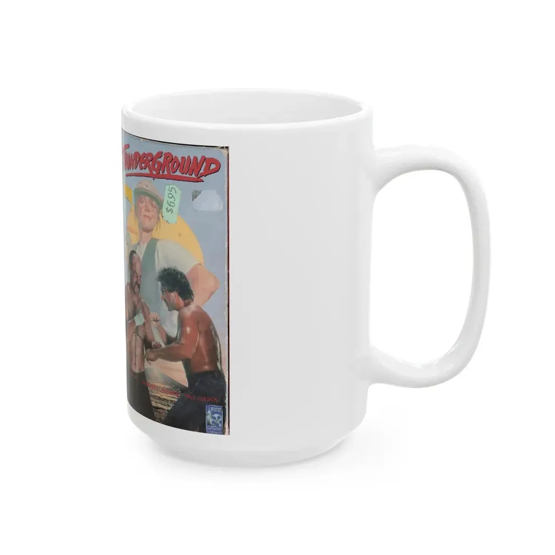 THUNDERGROUND (VHS COVER) - White Coffee Mug - Go Mug Yourself