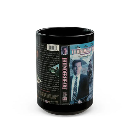 THUNDERHEART VAL KILMER (VHS COVER) - Black Coffee Mug 15oz - Go Mug Yourself