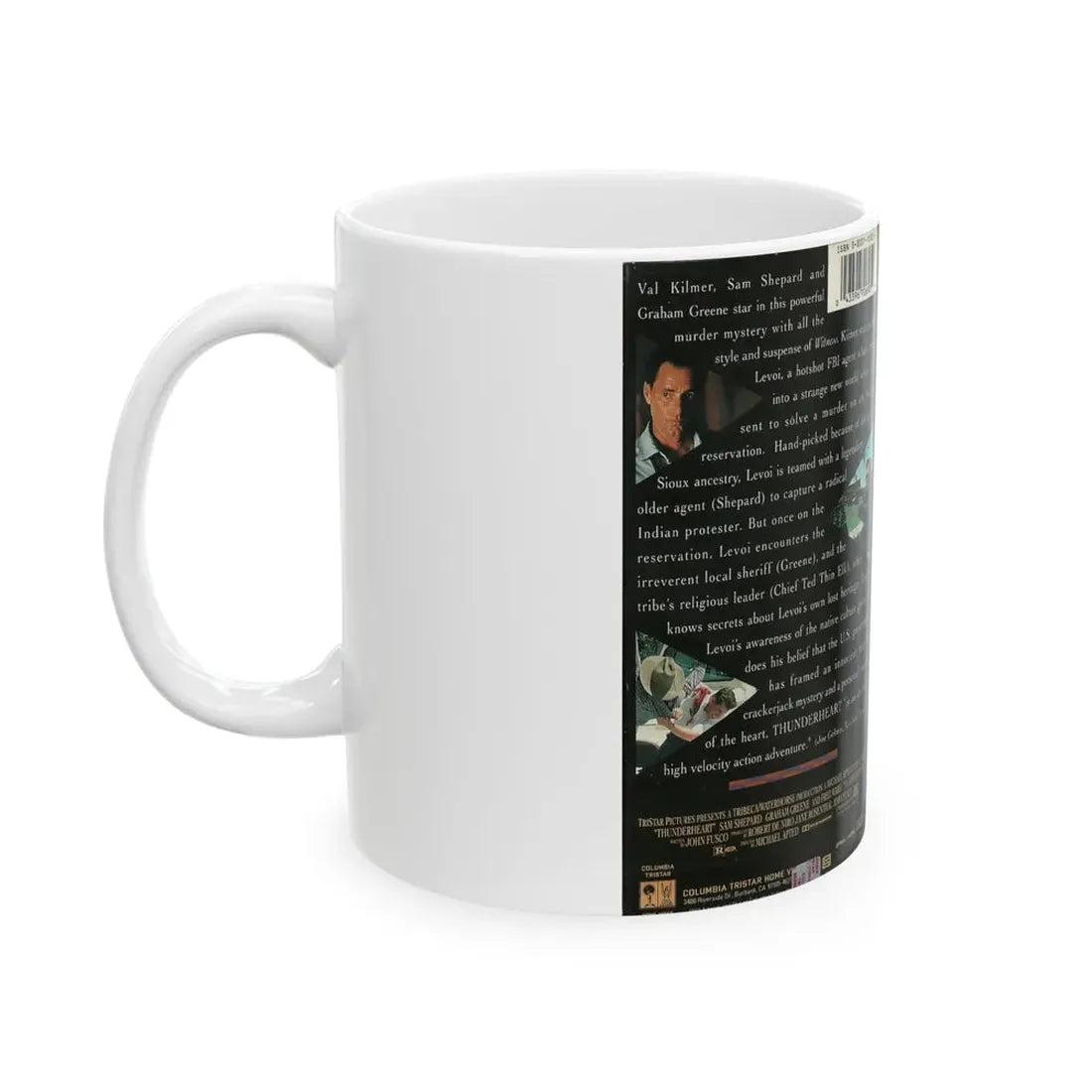 THUNDERHEART VAL KILMER (VHS COVER) - White Coffee Mug - Go Mug Yourself