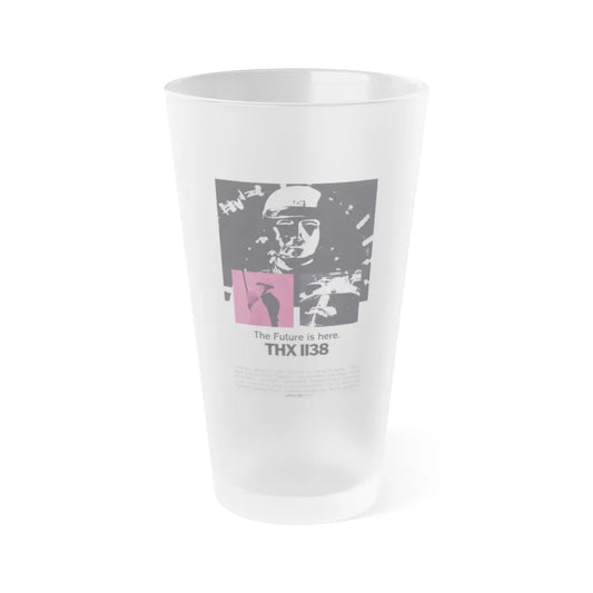 THX-1138 1971 Movie Poster - Frosted Pint Glass 16oz-16oz-Frosted-Go Mug Yourself