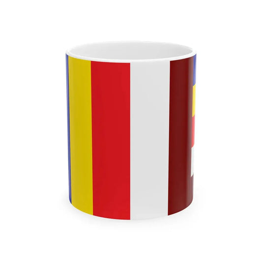Tibetan buddhist flag (China) White Coffee Mug 11oz - Go Mug Yourself