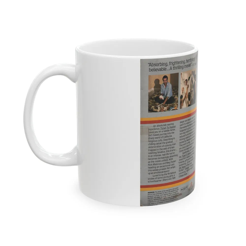 TICKET TO HEAVEN (VHS COVER) - White Coffee Mug-Go Mug Yourself