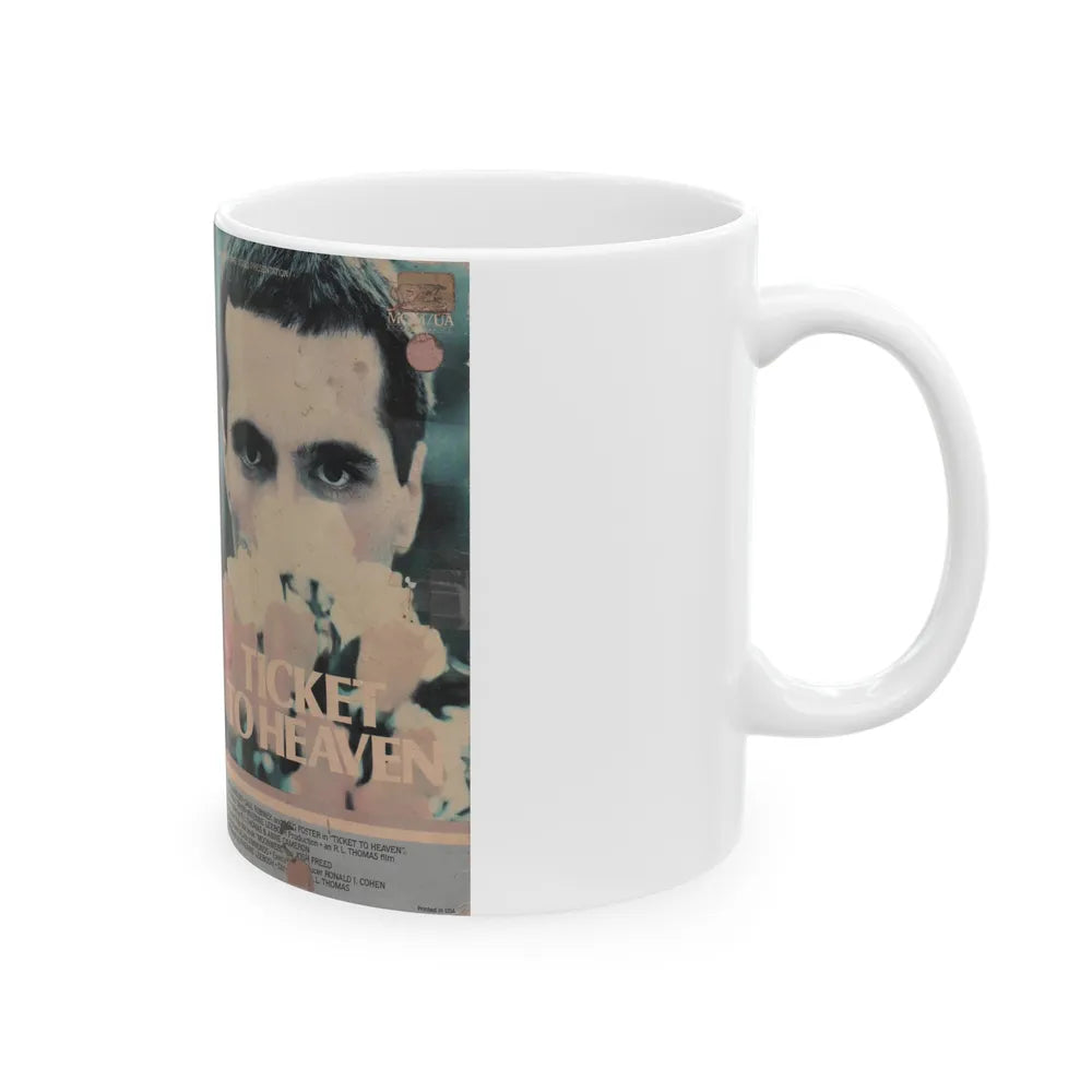 TICKET TO HEAVEN (VHS COVER) - White Coffee Mug-Go Mug Yourself