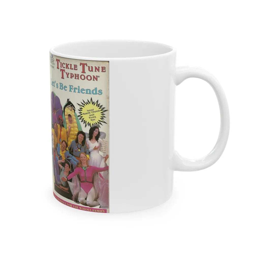 TICKLE TUNE TYPHOON LETS BE FRIENDS (VHS COVER) - White Coffee Mug-Go Mug Yourself