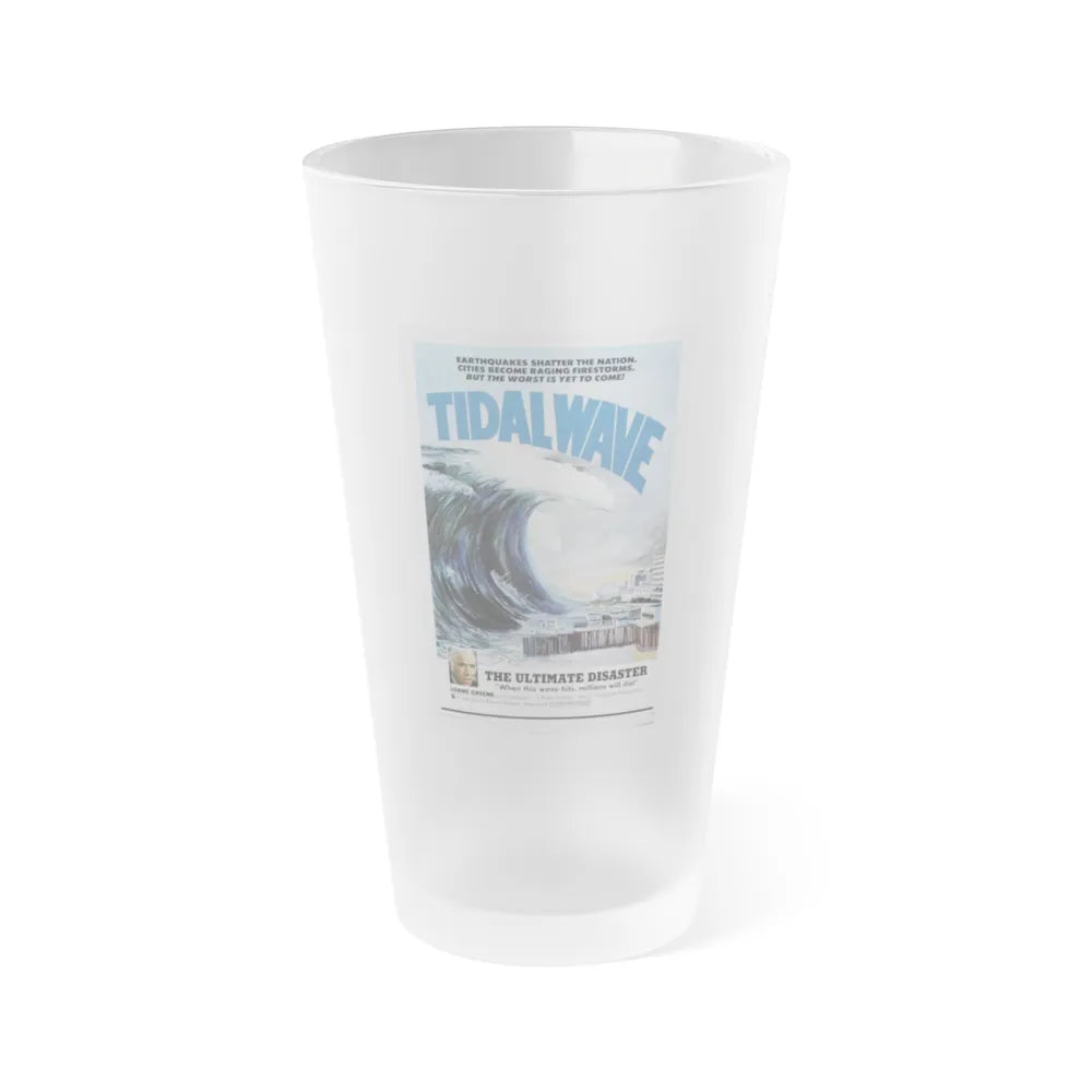 TIDAL WAVE (JAPAN SINKS) 1973 Movie Poster - Frosted Pint Glass 16oz-16oz-Frosted-Go Mug Yourself