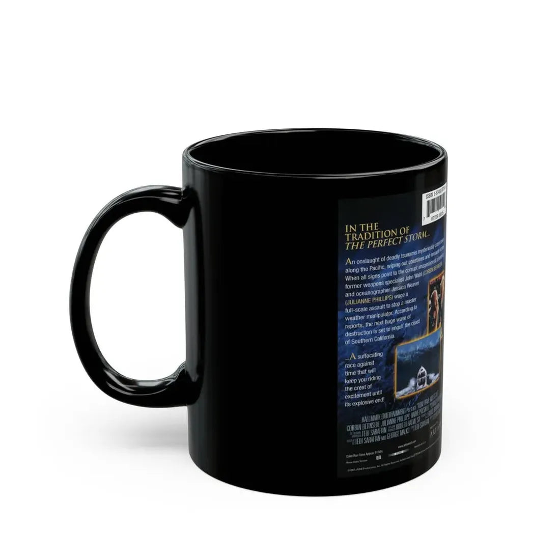 TIDAL WAVE NO ESCAPE (VHS COVER) - Black Coffee Mug - Go Mug Yourself