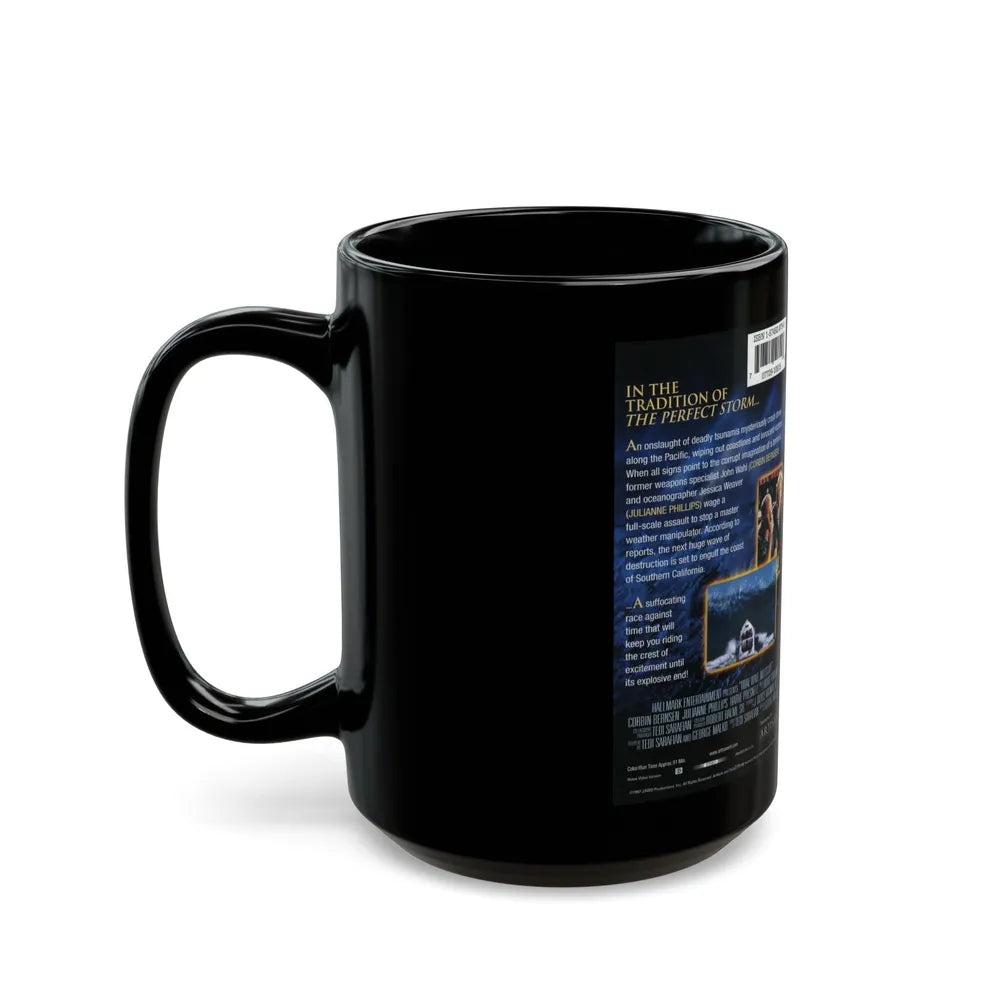 TIDAL WAVE NO ESCAPE (VHS COVER) - Black Coffee Mug-Go Mug Yourself