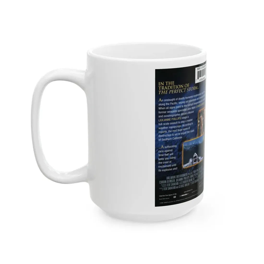TIDAL WAVE NO ESCAPE (VHS COVER) - White Coffee Mug - Go Mug Yourself