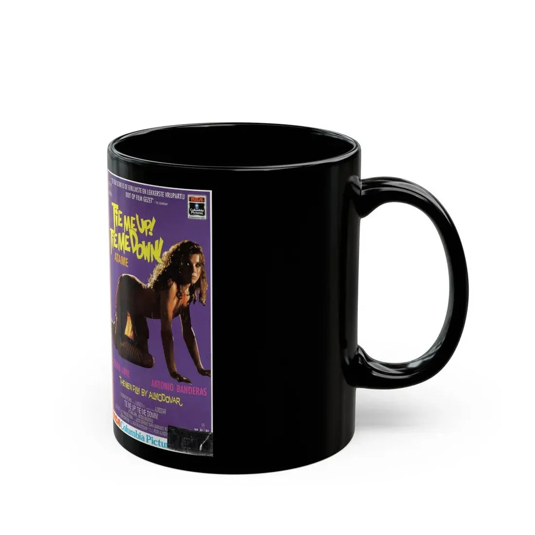 TIE ME UP TIE ME DOWN ATAME (VHS COVER) - Black Coffee Mug - Go Mug Yourself