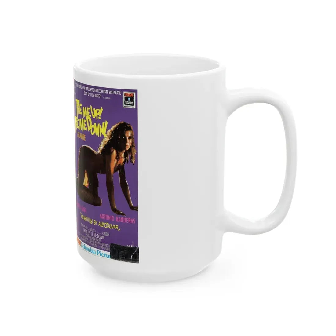 TIE ME UP TIE ME DOWN ATAME (VHS COVER) - White Coffee Mug - Go Mug Yourself