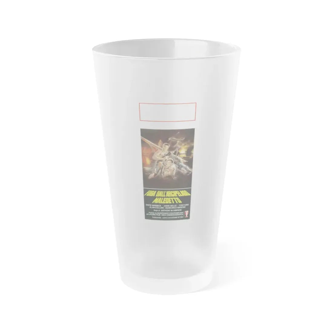 TIGER JOE 1982 Movie Poster - Frosted Pint Glass 16oz Default Title - Go Mug Yourself