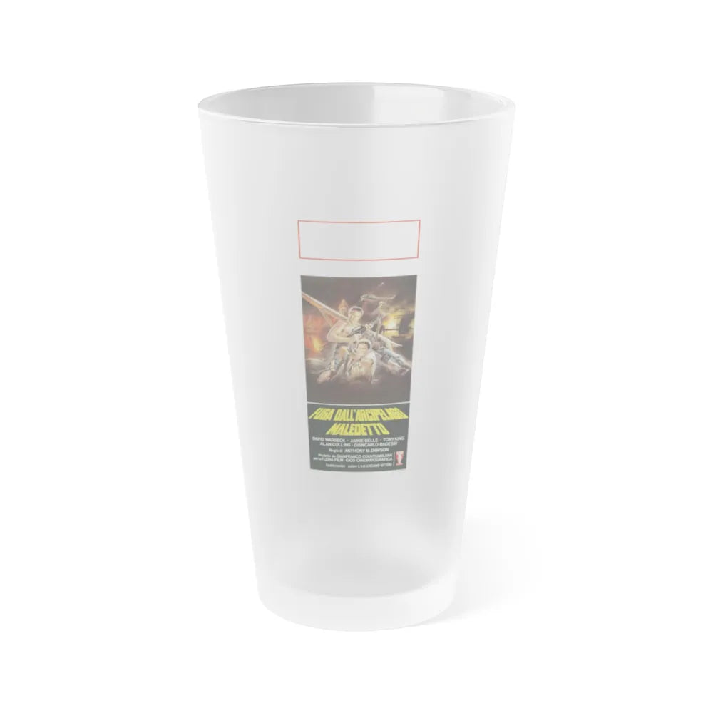 TIGER JOE 1982 Movie Poster - Frosted Pint Glass 16oz-Go Mug Yourself