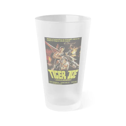 TIGER JOE (DANISH) 1982 Movie Poster - Frosted Pint Glass 16oz Default Title - Go Mug Yourself