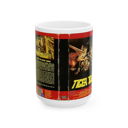 TIGER JOE VERSION 2 (VHS COVER) - White Coffee Mug 15oz - Go Mug Yourself