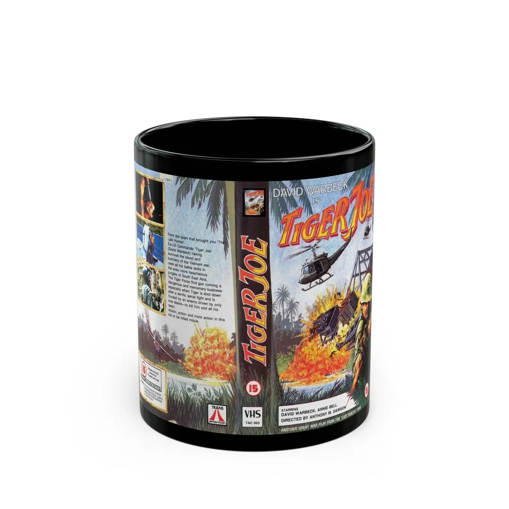 TIGER JOE (VHS COVER) - Black Coffee Mug-11oz-Go Mug Yourself