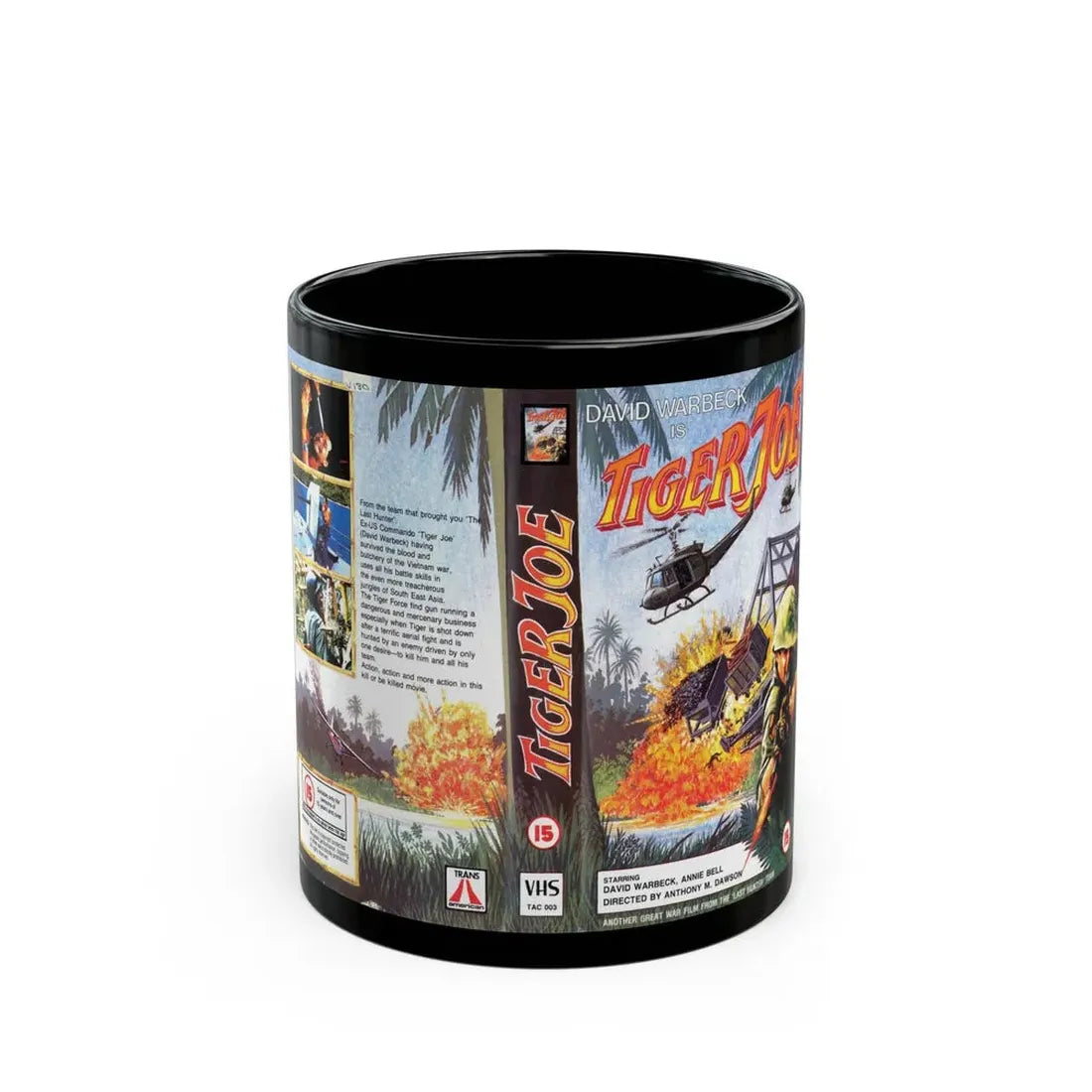 TIGER JOE (VHS COVER) - Black Coffee Mug 11oz - Go Mug Yourself