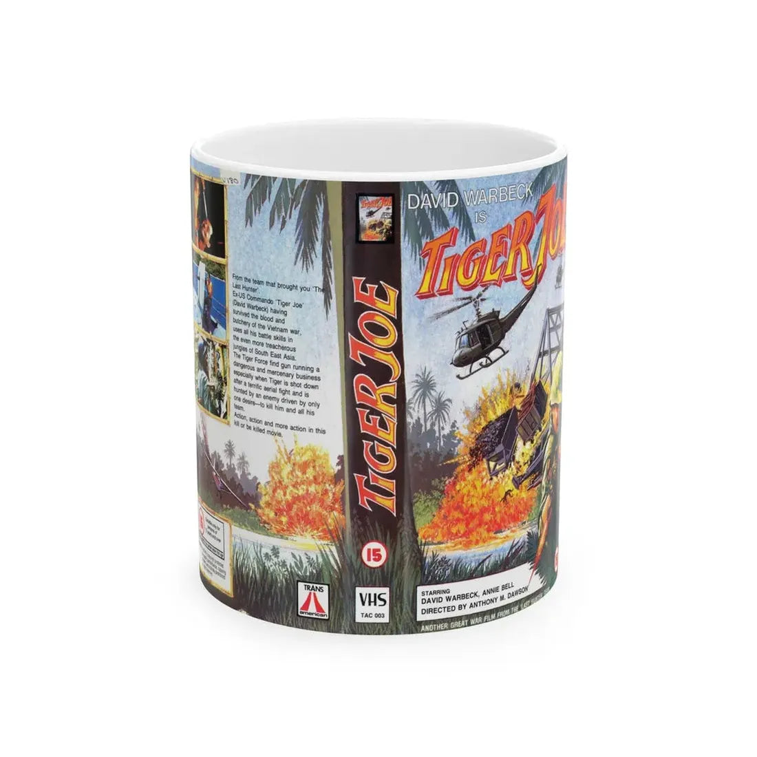 TIGER JOE (VHS COVER) - White Coffee Mug 11oz - Go Mug Yourself