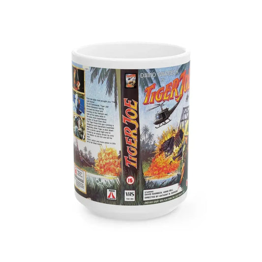 TIGER JOE (VHS COVER) - White Coffee Mug 15oz - Go Mug Yourself