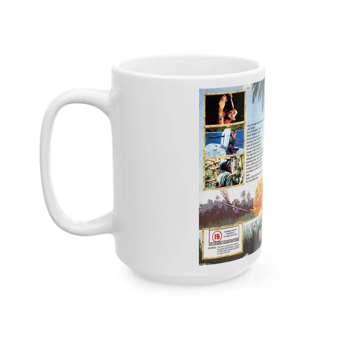 TIGER JOE (VHS COVER) - White Coffee Mug - Go Mug Yourself