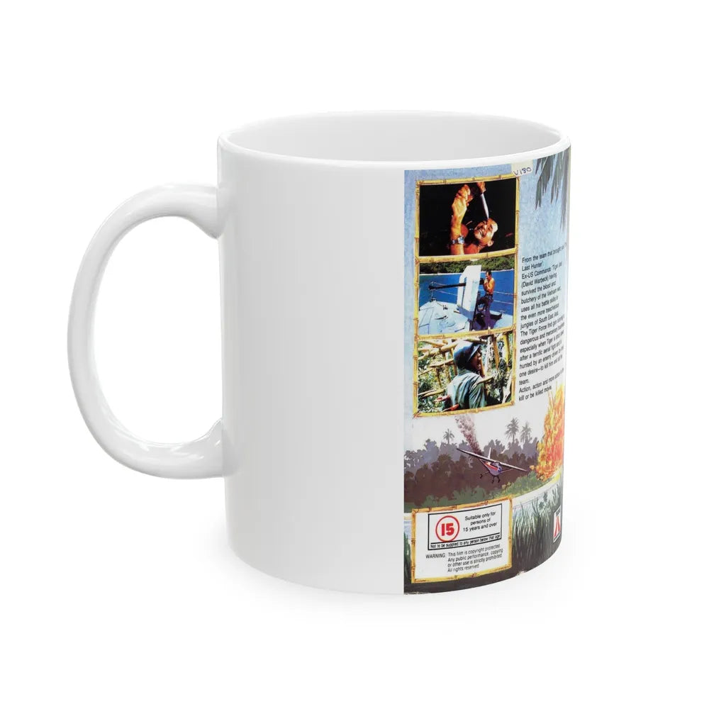 TIGER JOE (VHS COVER) - White Coffee Mug-Go Mug Yourself