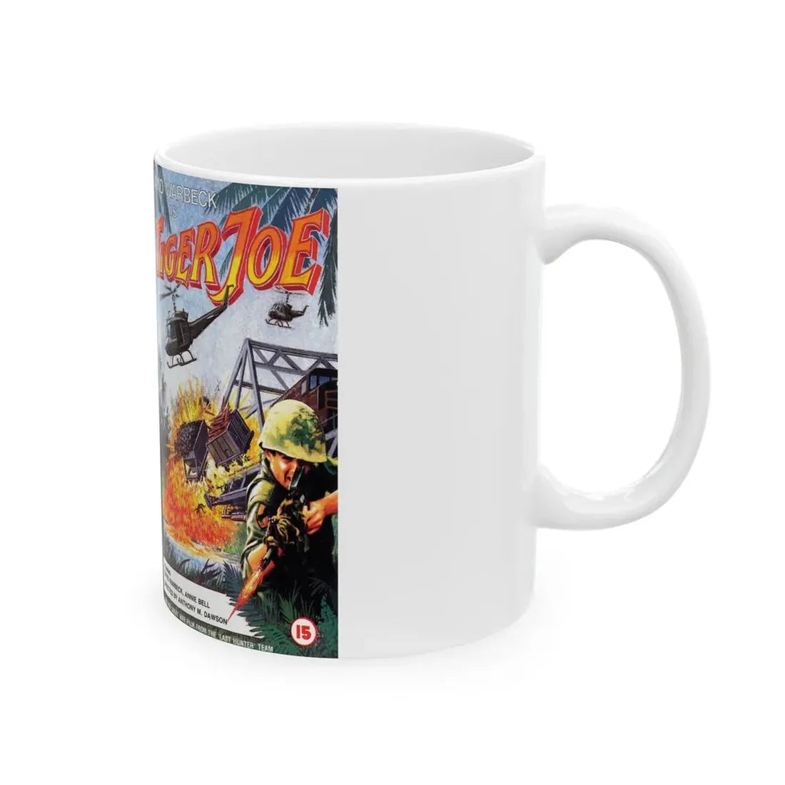 TIGER JOE (VHS COVER) - White Coffee Mug - Go Mug Yourself