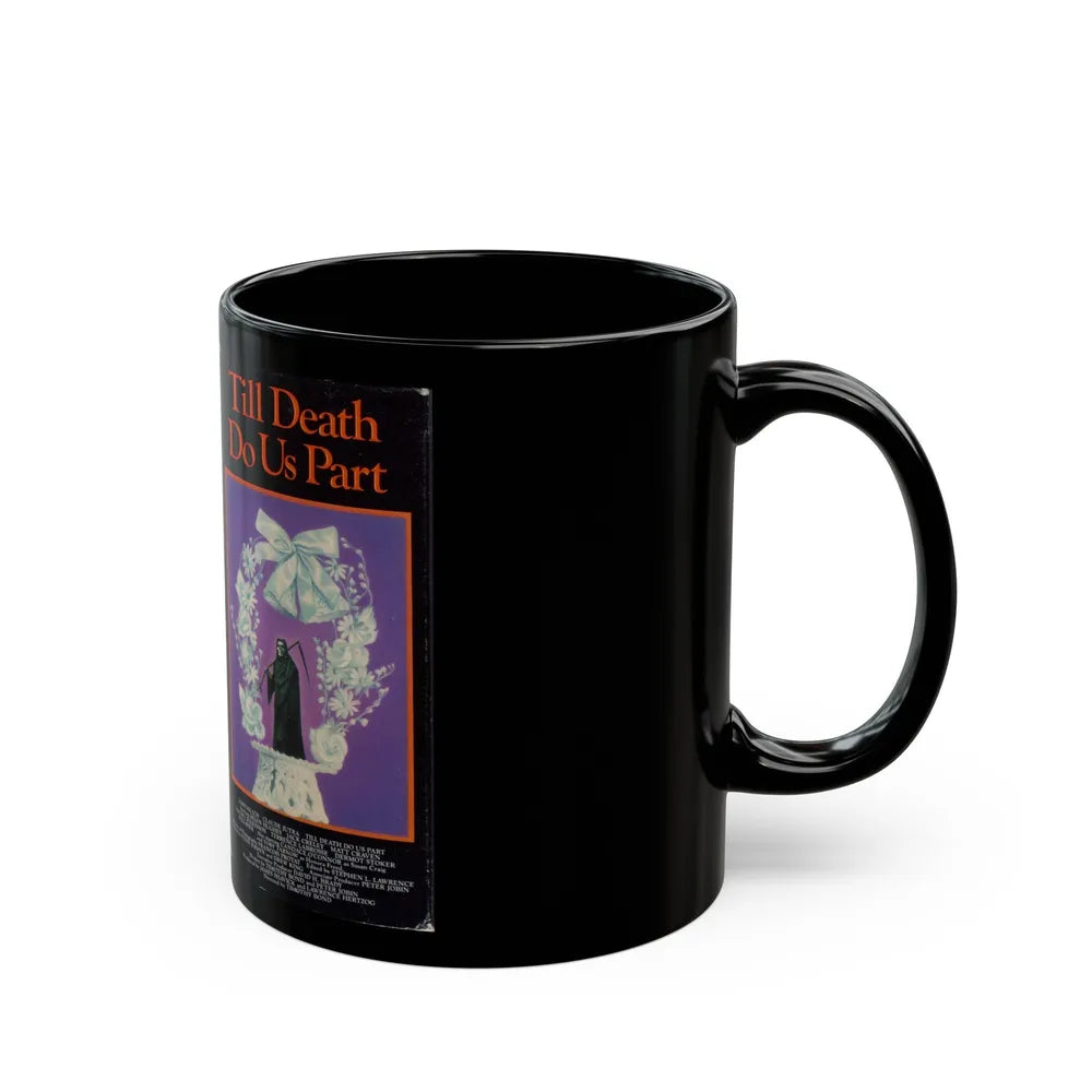 TILL DEATH DO US PART (VHS COVER) - Black Coffee Mug-Go Mug Yourself