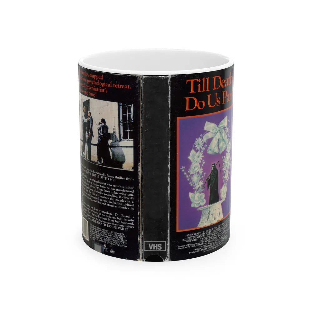 TILL DEATH DO US PART (VHS COVER) - White Coffee Mug-11oz-Go Mug Yourself