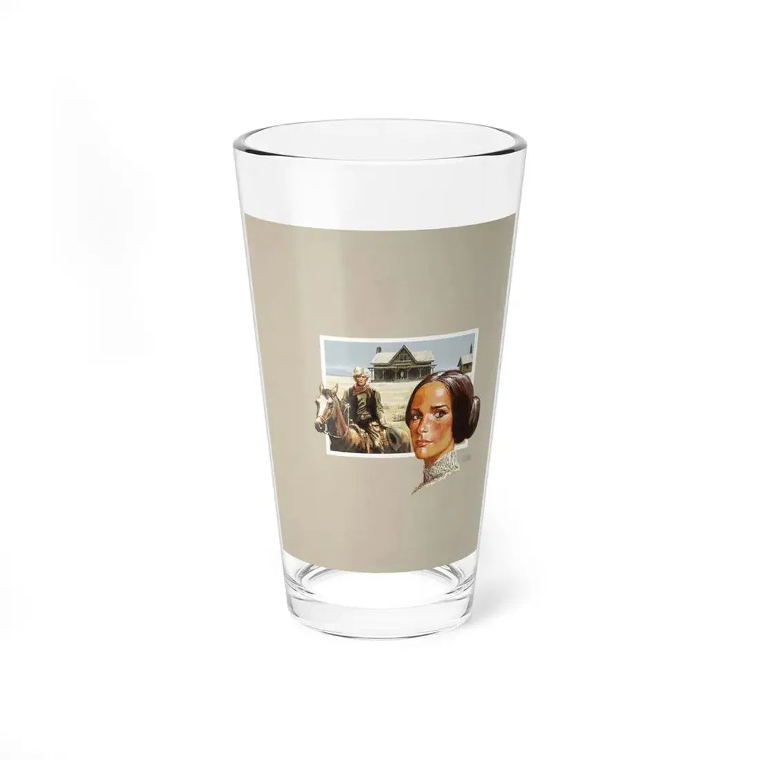 Tillie Wed, original book cover illustration - Pint Glass 16oz 16oz - Go Mug Yourself