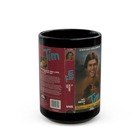 TIM MEL GIBSON (VHS COVER) - Black Coffee Mug 15oz - Go Mug Yourself