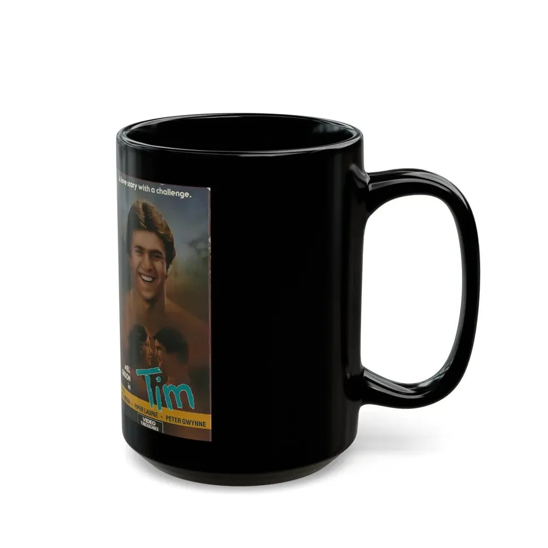 TIM MEL GIBSON (VHS COVER) - Black Coffee Mug - Go Mug Yourself