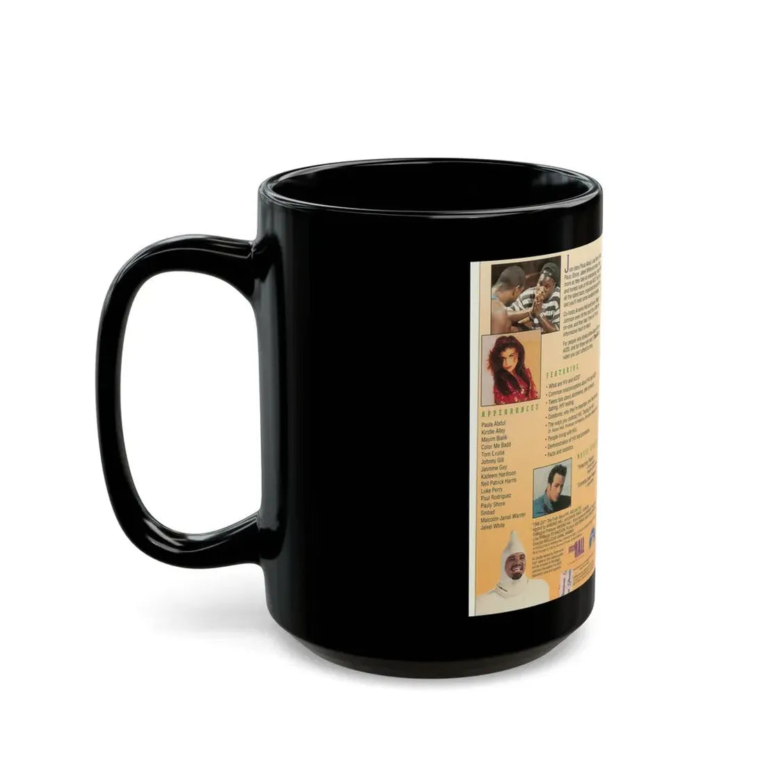 TIME OUT THE TRUTH ABOUT HIV AIDS AND YOU (VHS COVER) - Black Coffee Mug - Go Mug Yourself