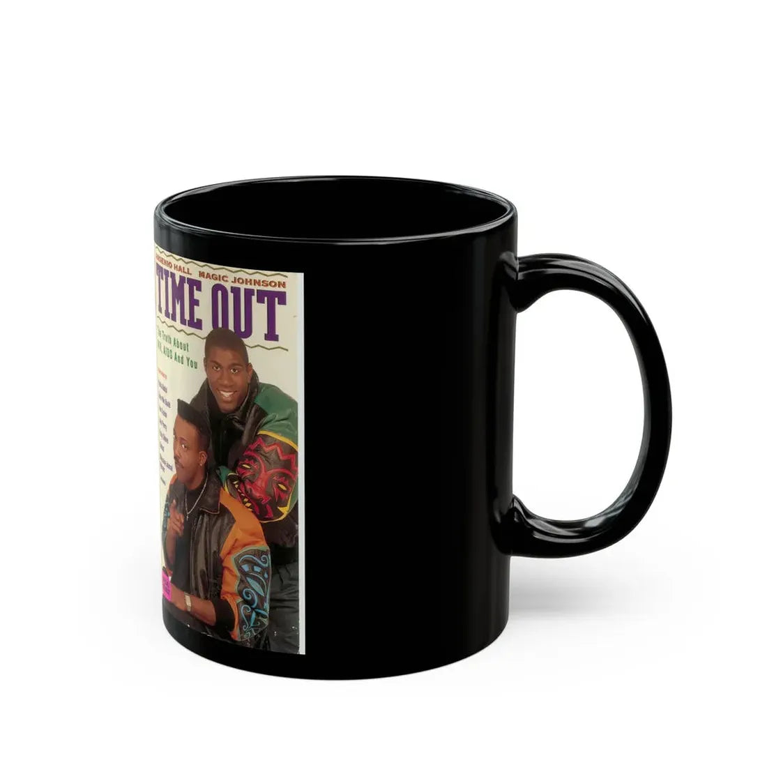 TIME OUT THE TRUTH ABOUT HIV AIDS AND YOU (VHS COVER) - Black Coffee Mug - Go Mug Yourself