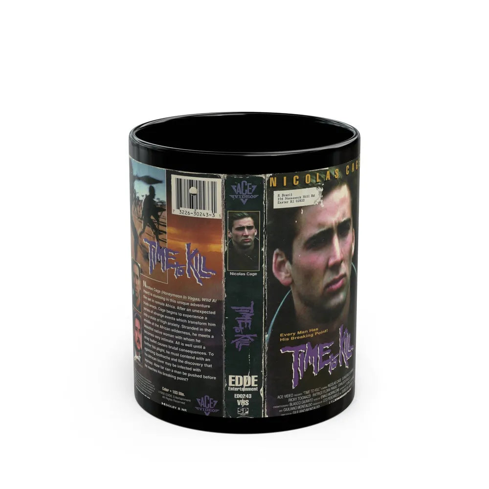 TIME TO KILL (VHS COVER) - Black Coffee Mug-11oz-Go Mug Yourself