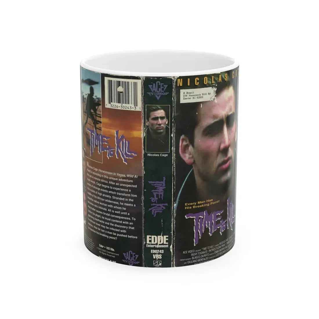 TIME TO KILL (VHS COVER) - White Coffee Mug 11oz - Go Mug Yourself