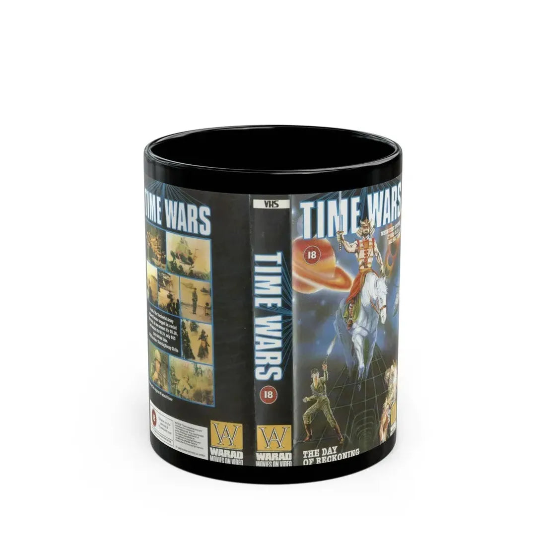 TIME WARS (VHS COVER) - Black Coffee Mug 11oz - Go Mug Yourself