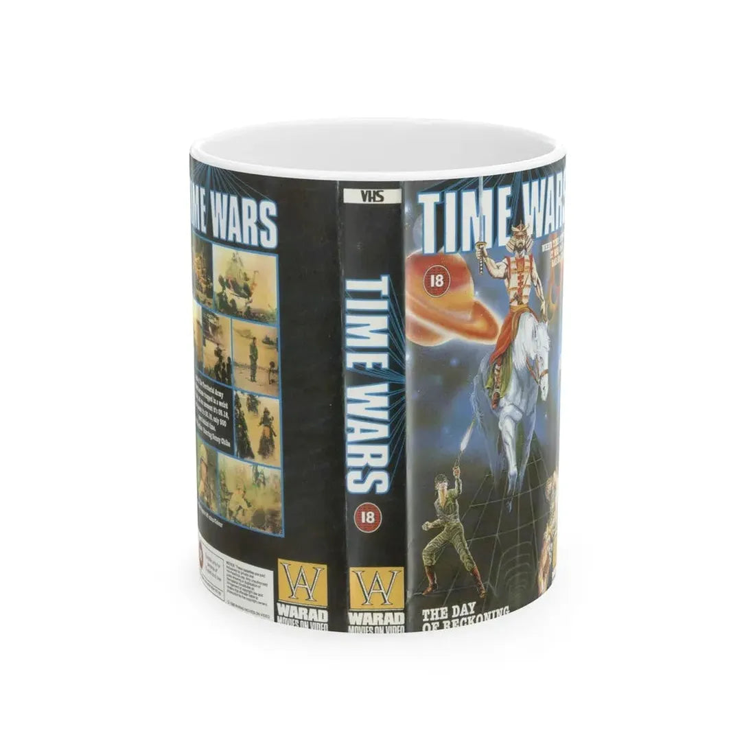 TIME WARS (VHS COVER) - White Coffee Mug 11oz - Go Mug Yourself