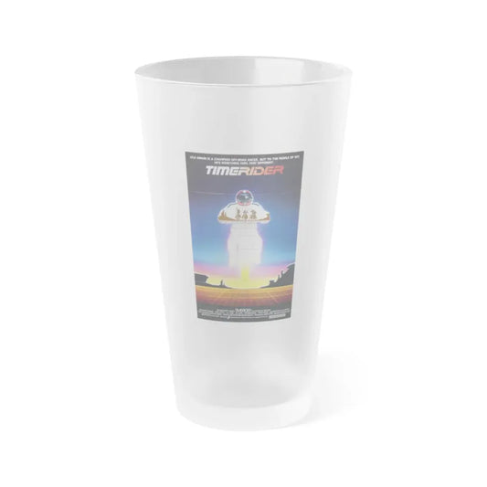 TIMERIDER 1982 Movie Poster - Frosted Pint Glass 16oz 16oz Frosted - Go Mug Yourself
