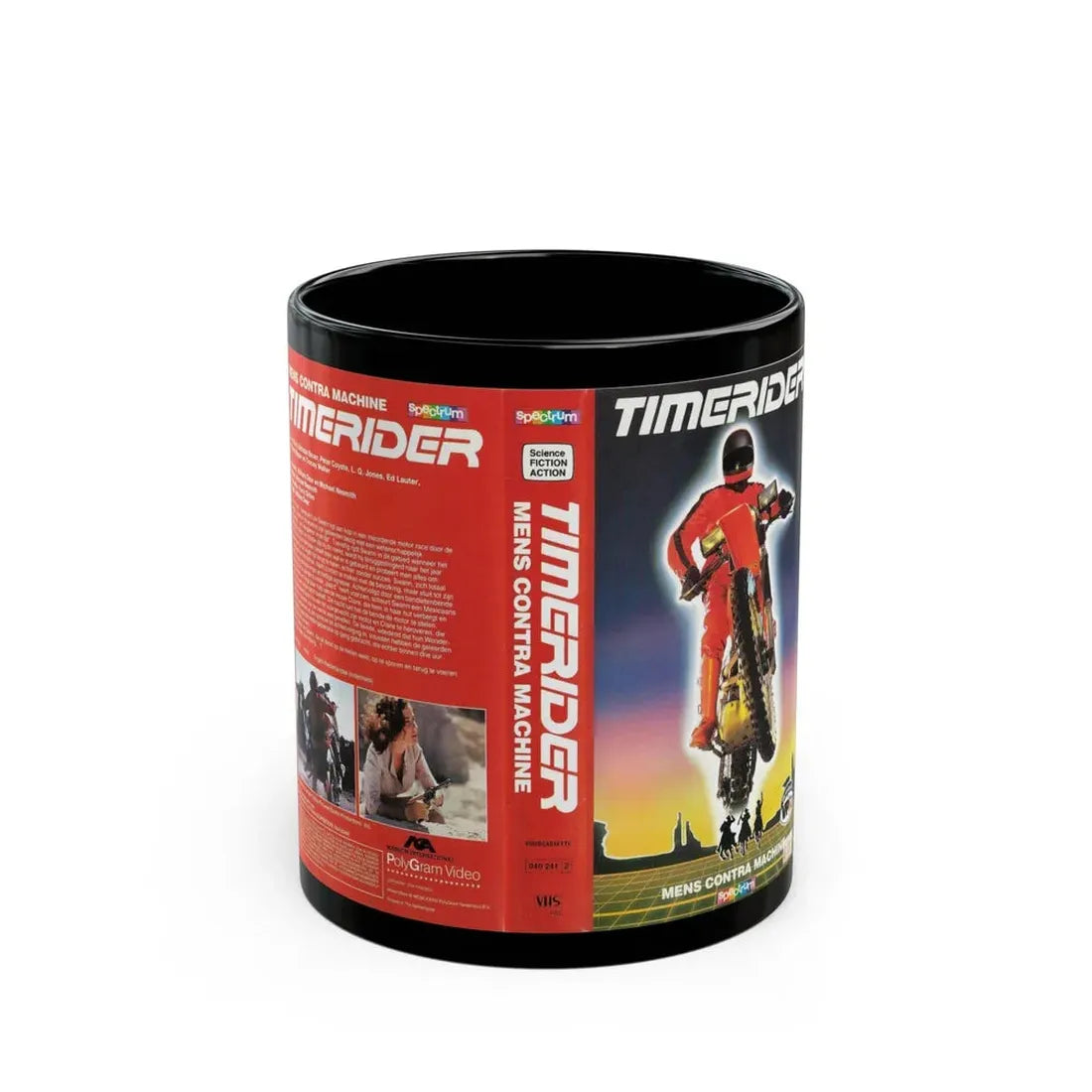 TIMERIDER (VHS COVER) - Black Coffee Mug 11oz - Go Mug Yourself