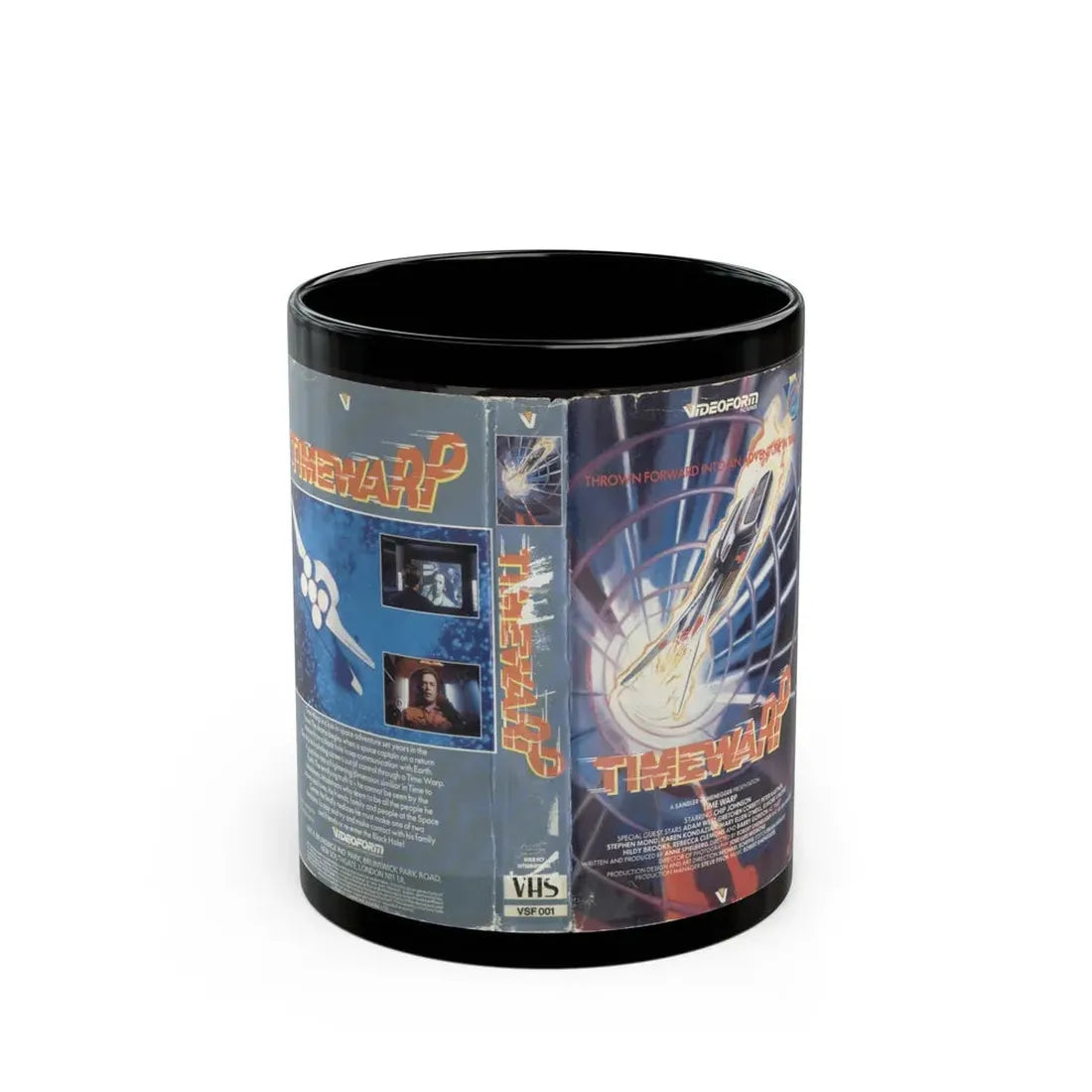 TIMEWARP (VHS COVER) - Black Coffee Mug 11oz - Go Mug Yourself