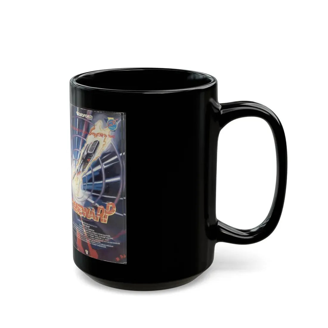 TIMEWARPP VIDEOFORM (VHS COVER) - Black Coffee Mug - Go Mug Yourself