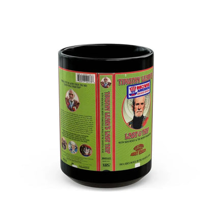 TIMOTHY LEARYS LAST TRIP (VHS COVER) - Black Coffee Mug 15oz - Go Mug Yourself