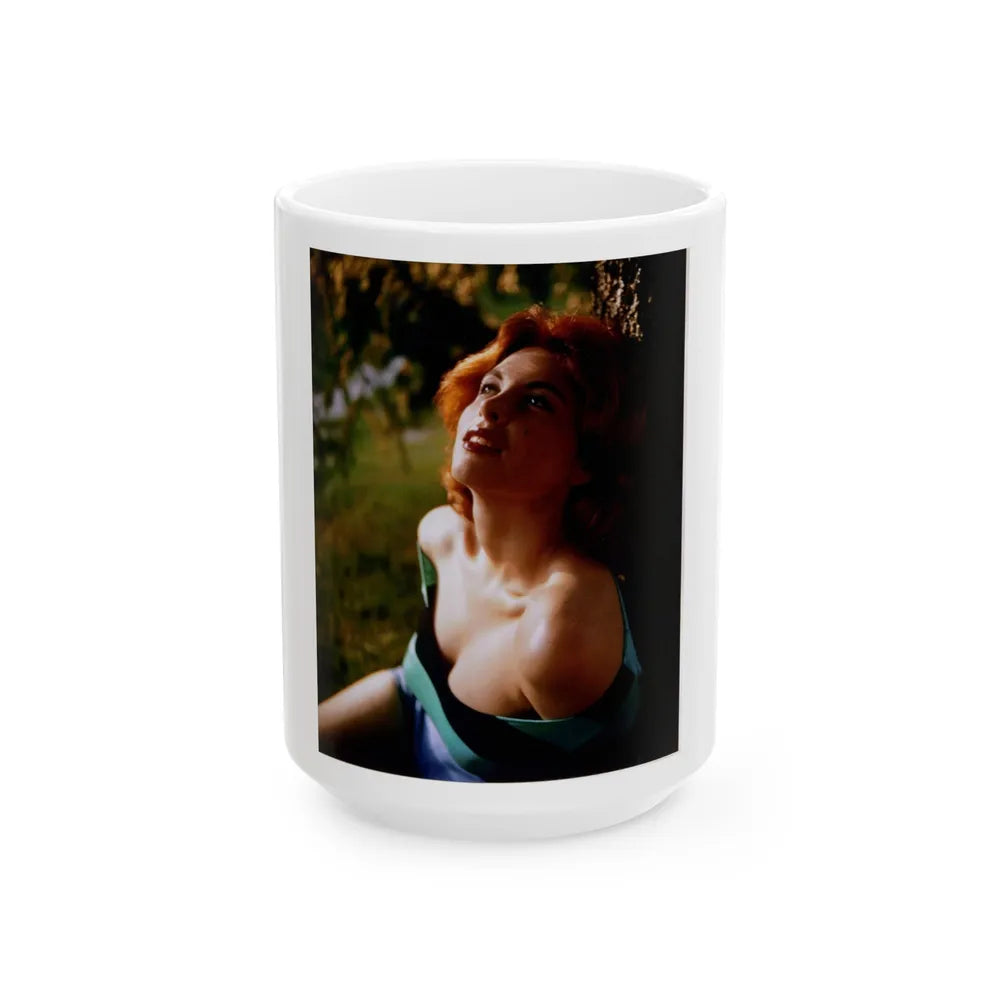 Tina Louise #100 (Vintage Female Icon) White Coffee Mug-15oz-Go Mug Yourself