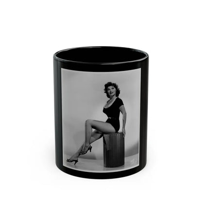 Tina Louise #101 (Vintage Female Icon) Black Coffee Mug-11oz-Go Mug Yourself