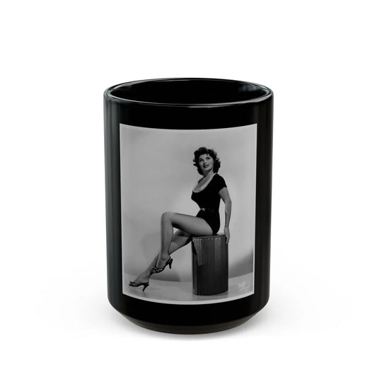 Tina Louise #101 (Vintage Female Icon) Black Coffee Mug-15oz-Go Mug Yourself