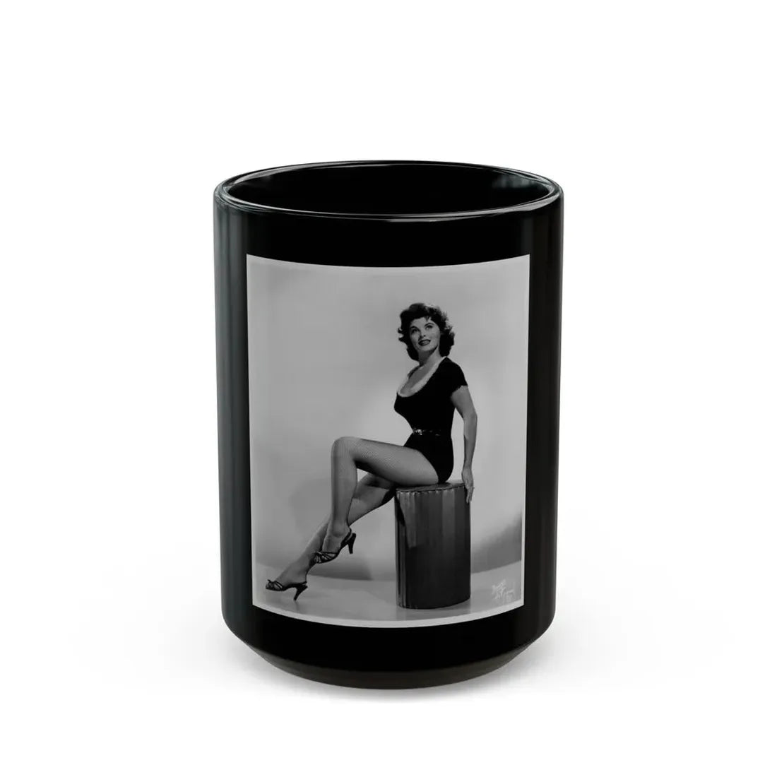Tina Louise #101 (Vintage Female Icon) Black Coffee Mug 15oz - Go Mug Yourself